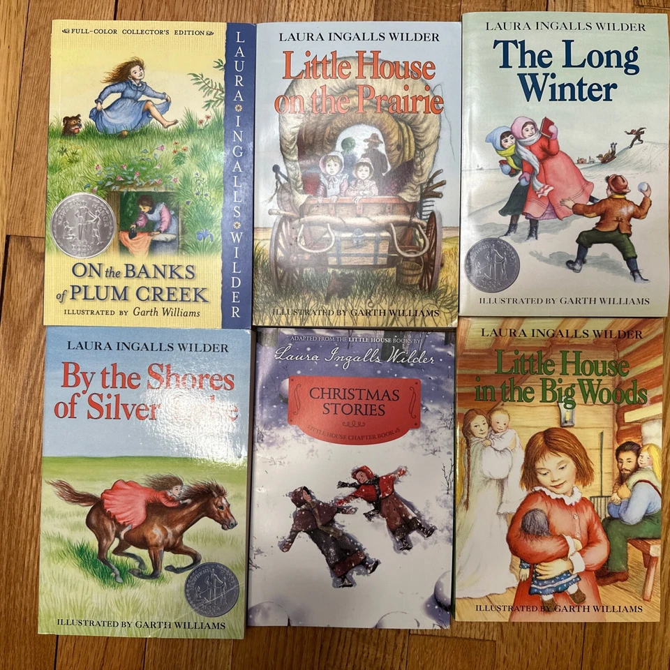 Little House, Winter, Plum, Silver, Woods + Books Lot of 6 Laura Ingalls Wilder - Image 1 of 1