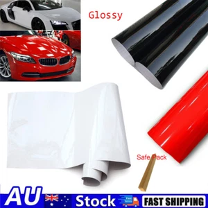 Automotive Glossy Vinyl Wrap Car Sticker Decal Bubble Free Air Release Film AU - Picture 1 of 9