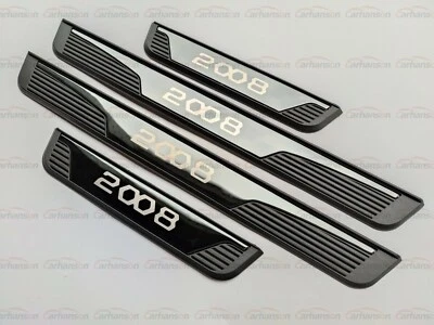 Para Peugeot 2008 Accesorios Coche Protector Alféizar Puerta Placa Rasguño Borde 2024 Foto 1 de 4