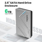 2.5" 3.5" External Hard Drive Case Enclosure HDD SSD USB 3.0 5Gbps, 6/18TB Box