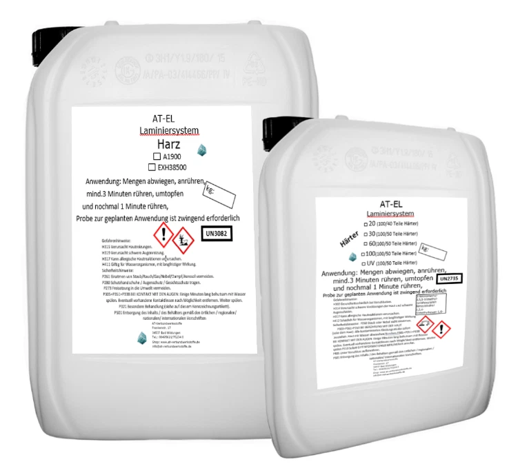 1 KG Laminierharz Epoxidharz AT-EL40 für Glasfaser Carbonfaser Glasmatten GFK