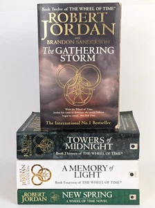 Wheel of Time 12 13 14 + New Spring by Robert Jordan & Brandon Sanderson - Picture 1 of 19