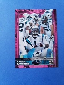 2015 Topps BCA Pink /499 Carolina Panthers Cam Newton #244
