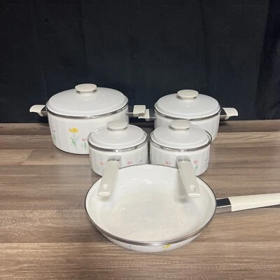 Conjunto de 5 panelas e frigideiras STUDIO NOVA UN427 padrão perfeito fresco - Imagem 1 de 4