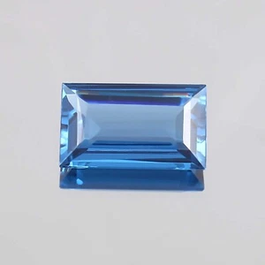 Genuine Mozambique Blue Tourmaline Loose Emerald Cut Stone Tourmaline 7.15 Ct - Picture 1 of 4