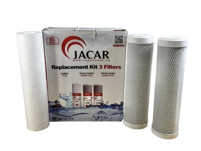 Jacar Replacement Kit 3 Filters Osmosis Filters 3 Stage Reverse Pure Safe Water - Image 1 of 3