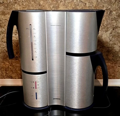 SIEMENS PORSCHE DESIGN KAFFEEMASCHINE, TC91100/02, MIT THERMOSKANNE,Bestzustand! - Image 1 of 4