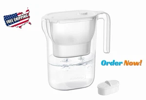 Waterdrop Plastic Water Filter Pitcher 7-Cup White 200-Gallon Long-Life - Picture 1 of 6
