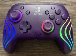 PDP Afterglow Wave Wireless Controller Purple Nintendo Switch 500-238 - Picture 1 of 4