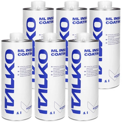 ITALKO 6x 1L Sigillante Cavità UBS Anticorrosione Conservazione Cera Trasparente