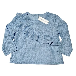 NWT Janie And Jack Lace Ruffle Top Size 8 - Picture 1 of 6