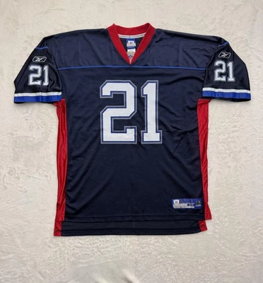 复古 Reebok Buffalo Bills Willis McGahee 球衣 男式 XL BlueNFL 21 足球 — 第 1/4 张图片
