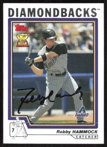 2004 Topps Robby Hammock Auto Arizona Diamondbacks #531 Rookie Cup Card Signed - Picture 1 of 2