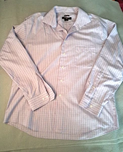 Pronto Uomo Dress Shirt Non Iron Men's XXL Light Purple Button Down Classic - Picture 1 of 18