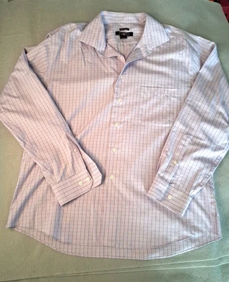 Camisa de vestir Pronto Uomo sin planchar para hombre XXL púrpura claro abotonada clásica Foto 1 de 4