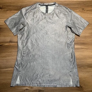 Lululemon Shirt Herren MEDIUM Always Agile Kurzarm grau Schlangenleder sportlich - Bild 1 von 14