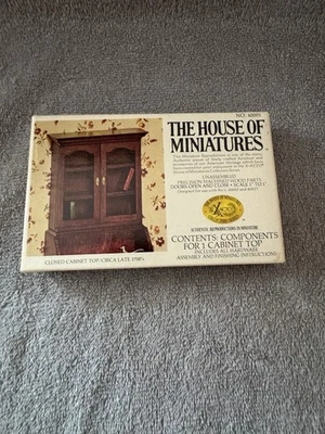 XACTO House of Miniatures 封闭柜顶套件 #40001 1:12 比例适用于玩偶屋 — 第 1/2 张图片