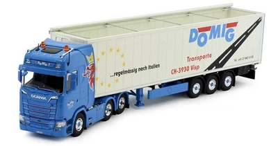 TEKNO, SCANIA S Highline 6x4 con rimorchio DOMIG, 1/50,  TEK81580 - Immagine 1 di 4