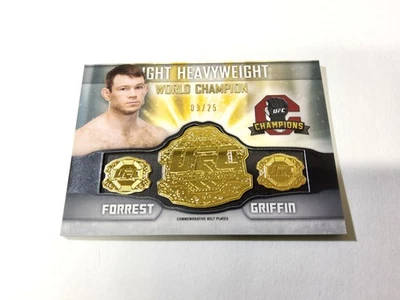2014 Topps UFC Champions9/25🔥belt plate trading card Forrest Griffin MAKEOFFERS - Image 1 of 2