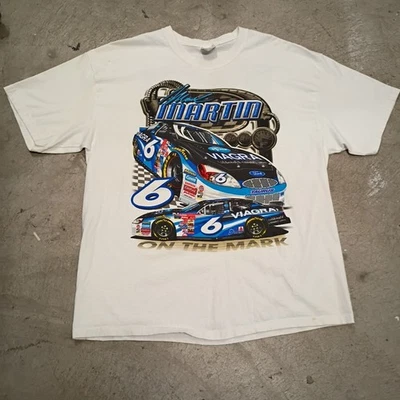 👾Camiseta Mark Martin #6 Nascar Roush Racing Viagra Vintage Años 90 Talla XL 22x30 Foto 1 de 4