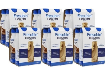 Fresubin 2Kcal Fibre Energy Drink - Cappuccino - 24 X 200ml - NEW
