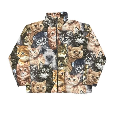 Chaqueta sudadera polar cremallera completa Black Mountain Cat talla grande Foto 1 de 4