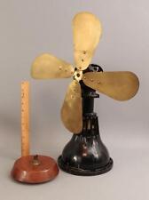 RARE Antique Lake Breeze Cast Iron & Brass Table Model Hot Air, Alcohol Fan
