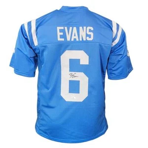 Zach Evans Signed Ole Miss College Light Blue Football Jersey (JSA) - Picture 1 of 3