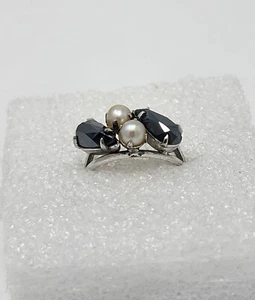 VINTAGE STERLING SILVER  RING .925 ESTATE FIND 3.6 GRAMS - Imagen 1 de 3