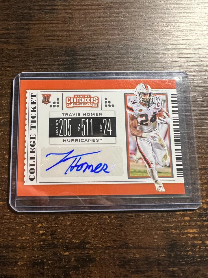 A119,833 - 2019 Panini Contenders Draft Picks #276 Travis Homer Auto RC - Image 1 of 1