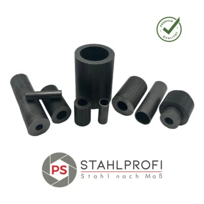 PS-STAHLPROFI Präzisionsrohr Distanzhülse Ø8 - Ø50mm nahtlos Länge 50mm (5cm) Stahlrohr Hülse
