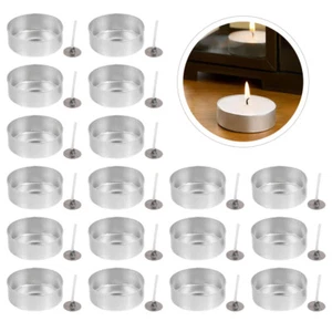 Tea Light Holder Aluminum Set Of 100 For DIY Scented Candles - Picture 1 of 12
