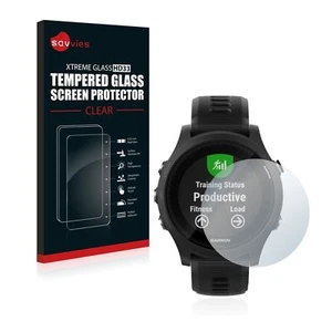 Protector de pantalla de vidrio templado Garmin Forerunner 935 Savvies® Xtreme Glass HD33 - Imagen 1 de 4