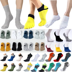 Mens Five Finger Toe Orthopedic Compression Socks Cotton Casual Breathable + - Picture 1 of 53