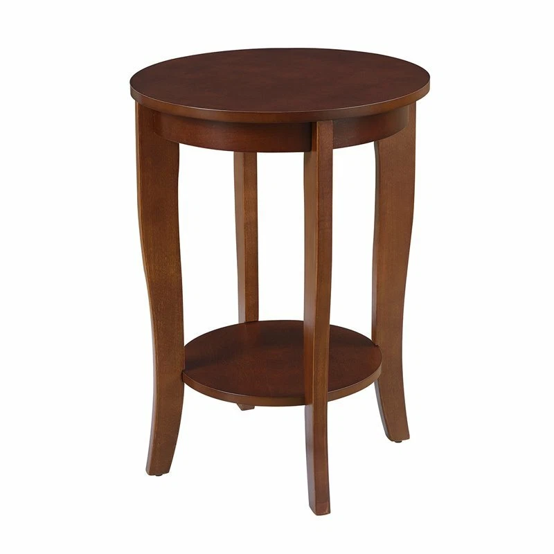 Convenience Concepts 7106259mg American Heritage Round End Table Mahogany