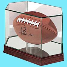 ULTRA PRO FOOTBALL PREMIUM GLASS / WOOD DISPLAY CASE with CRADLE Holder NFL NCAA