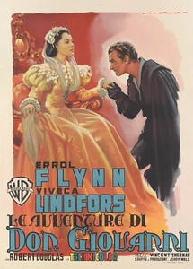 The Adventures of Don Juan Italian Film Movie Poster plakat Print Wall Art - Picture 1 of 2