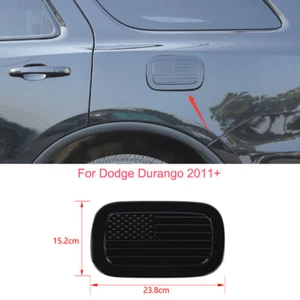 Para Dodge Durango 2011-2022 negro ABS puerta coche tapa gasolina tanque de combustible cubierta de relleno - Imagen 1 de 7