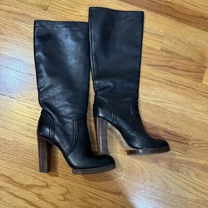 Michael Kors Mujer Botas Cuero Negro, Tacón Alto, Talla 6.5 M - Imagen 1 de 11