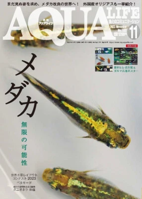 AQUA LIFE Nov 2023 Medaka Rice Fish Aquarium Marine Culture Japanese magazine - Image 1 of 4