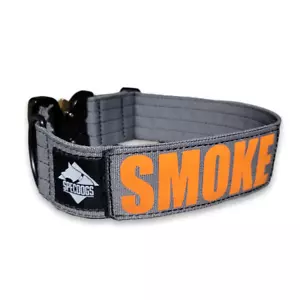Tactical K9 Dog Collar 2" Gray personalized Name Quick Release Plastic Buckle - Picture 1 of 6