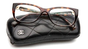 CHANEL 3286 c.714 HAVANA EYEGLASSES FRAME 53-17-140mm B36mm Italy - Picture 1 of 10