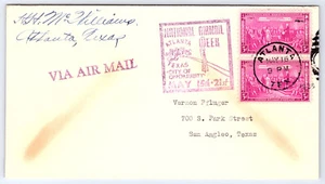 1938 Atlanta Texas National Airmail Week Cover cachet AC44 - Picture 1 of 2