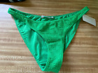 ALEXANDER WANG Logo Jacquard Bikini Bottoms SWIMSUIT WOMENS XL XLARGE GREEN NWOT