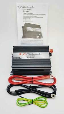 Schumacher SI1000 1000W Portable Power Converter Inverter 12V DC to 120V AC - Image 1 of 3