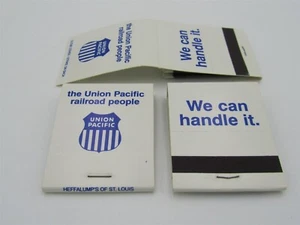 Union Pacific Railroad Matchbook 3-pack Vintage Unused Matches We Can Handle It - Picture 1 of 4