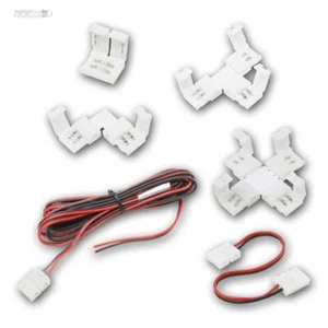 LED Stripe Zubehör Verbinder Adapter Steckverbinder Kabel 2Pin 2 Pin Brücken - Bild 1 von 12
