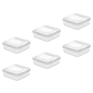 6 Pcs Storage Box Sets Cheese Keeper for Refrigerator Fridge Containers - Picture 1 of 12