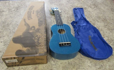 Diamond Head Twilight Blue Sparkle Soprano Ukulele Uke w/Bag Hot Rod - DU145 NEW - Image 1 of 4