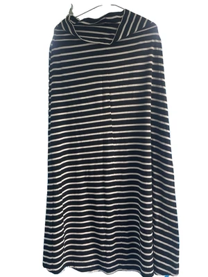 Mossimo Supply Co. Womens Maxi long  Skirt Pull On striped size small stretch - Image 1 of 4
